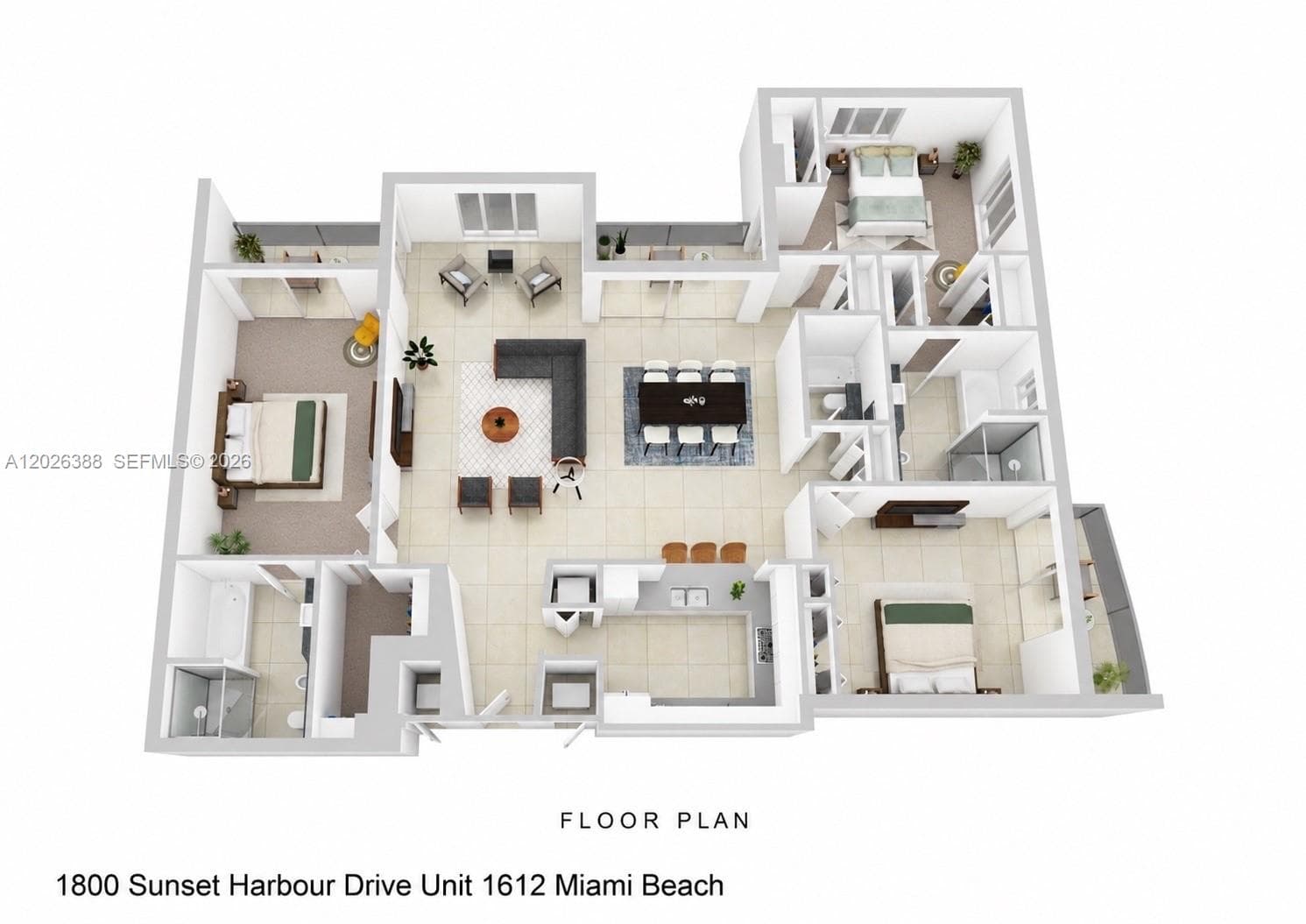 1800 Sunset Harbour # 1612, Miami Beach, FL 33139 photo 3