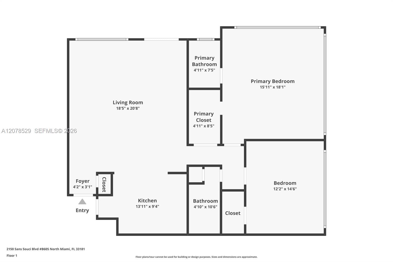 2150 Sans Souci Blvd # B605, North Miami, FL 33181 photo 5