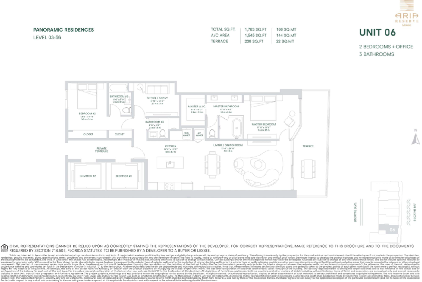 Aria Reserve South Tower — Residence 06 floor plan